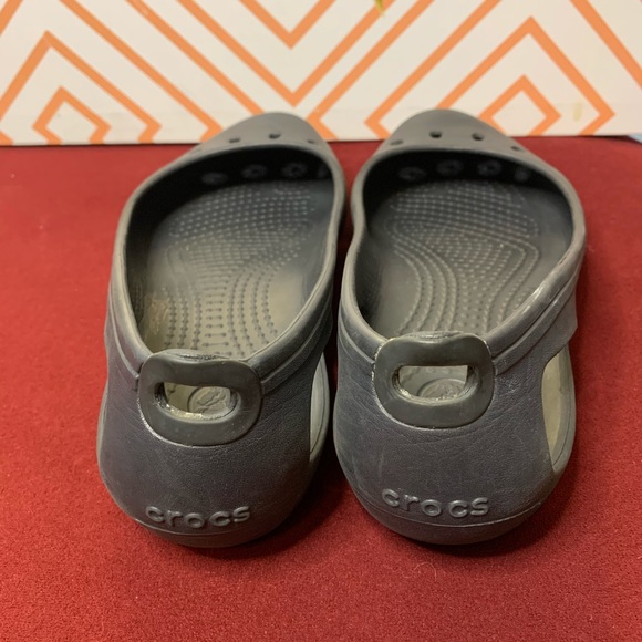 Crocs Kadee black ballet flat 6 slip on sandal - Picture 5 of 6